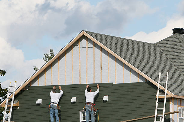 Professional Siding Contractor technician working in Westport, NC